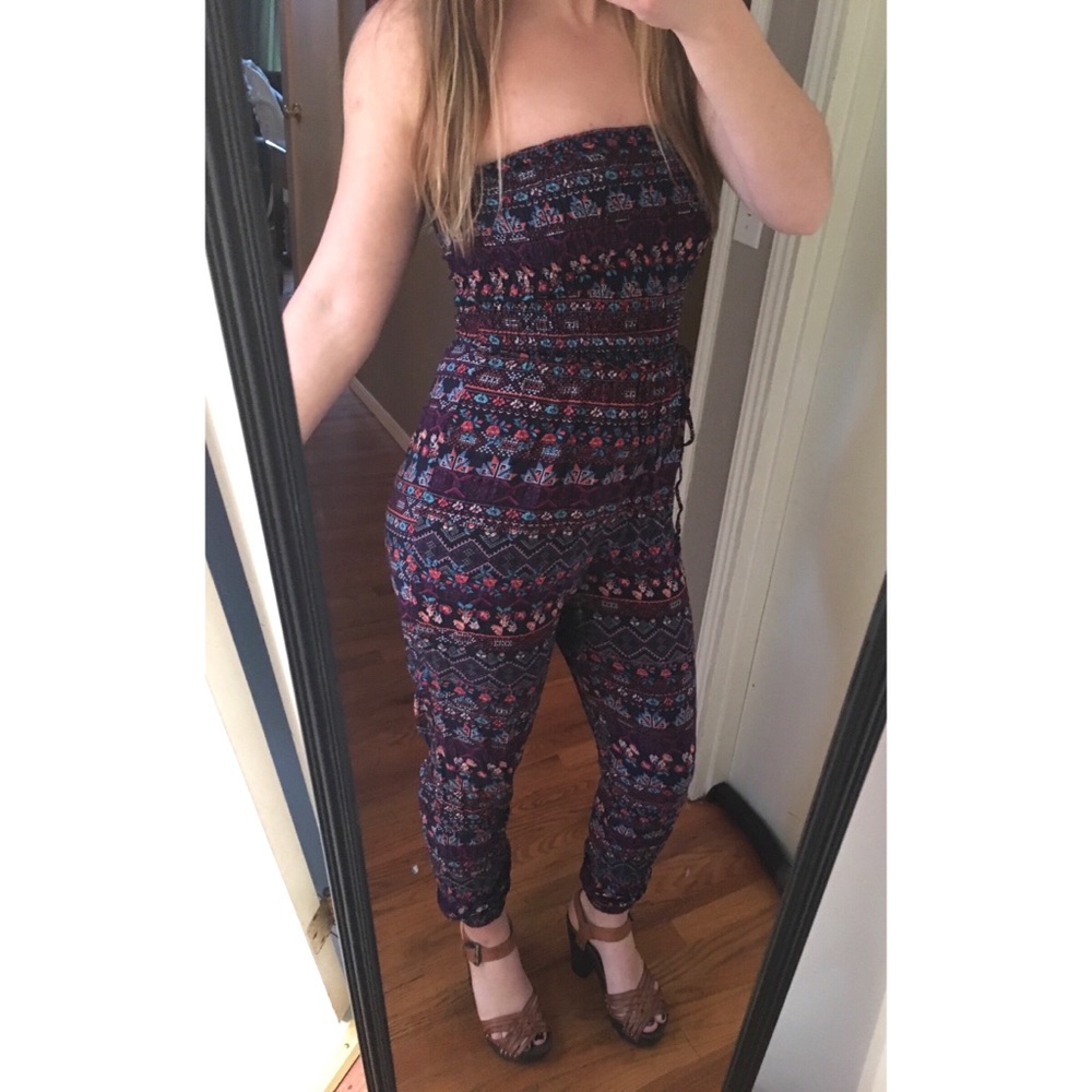 Fun, Boho Print Strapless Jumper !
